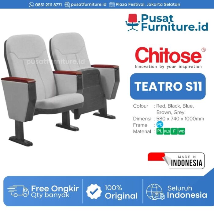 Kursi Auditorium TEATRO S11 Kursi Bioskop Seminar Teater