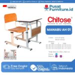 Meja Kursi Sekolah Chitose MANABU AH 01 Bangku Kuliah