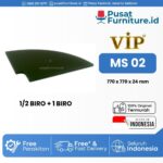 Joint Table Penyambung Meja Kantor 1_4 Lingkaran VIP MS 02 (1_2 BIRO & 1 BIRO)