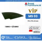 Joint Table Penyambung Meja Kantor 1_4 Lingkaran VIP MS 03 (1 BIRO & 1_2 BIRO )