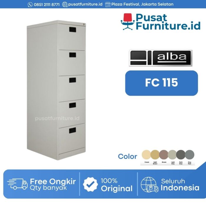 Laci Besi Filling Cabinet Kantor Alba FC – 115 (5 Laci)