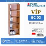 Lemari Kantor Arsip Tinggi Rak Buku Tanpa Pintu VIP BC 03