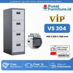 Lemari Kantor Besi Arsip Filling Cabinet 4 Laci VIP VS 304 FC 4 LACI