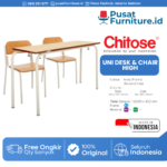 Meja Kursi Sekolah Chitose – UNI DESK & CHAIR HIGH
